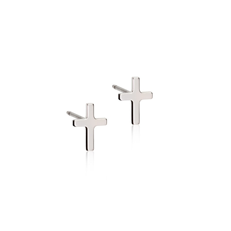 Plain Cross Örhänge
