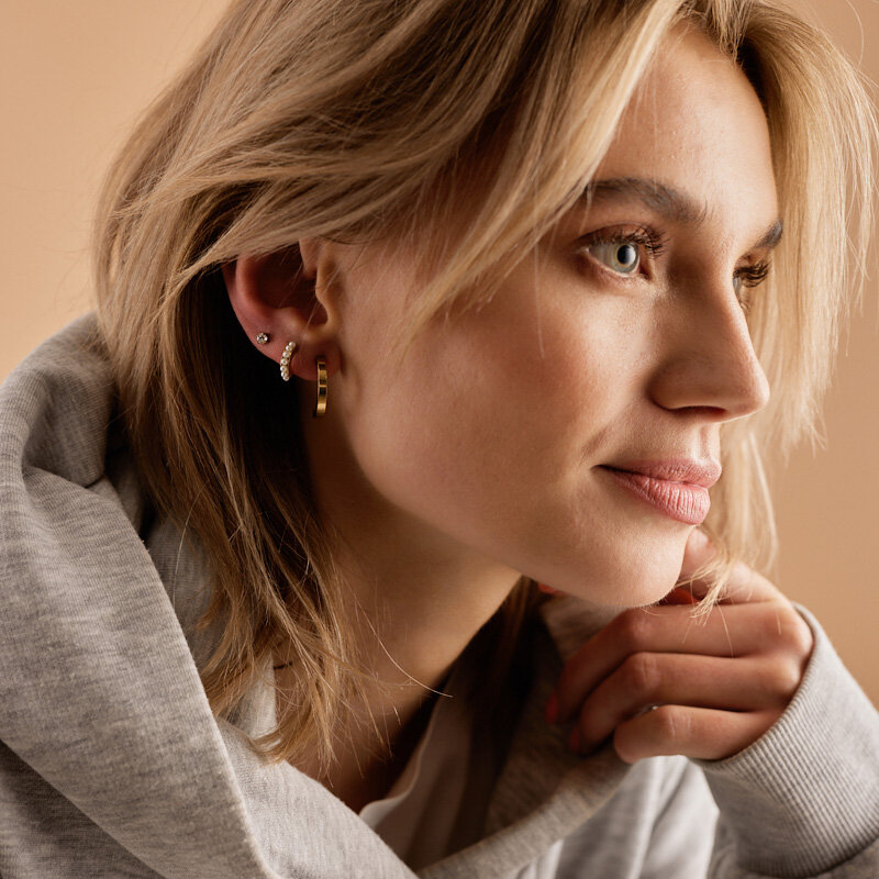 Tiffany Örhänge 4 mm CZ White