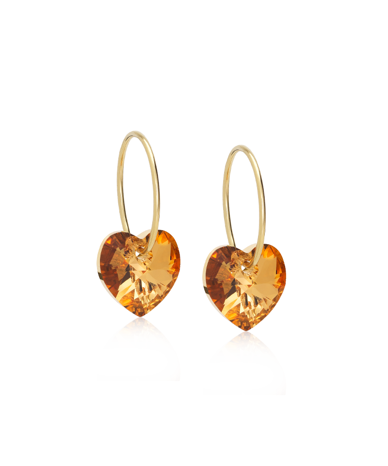 Ear Rings 14 mm, Heart