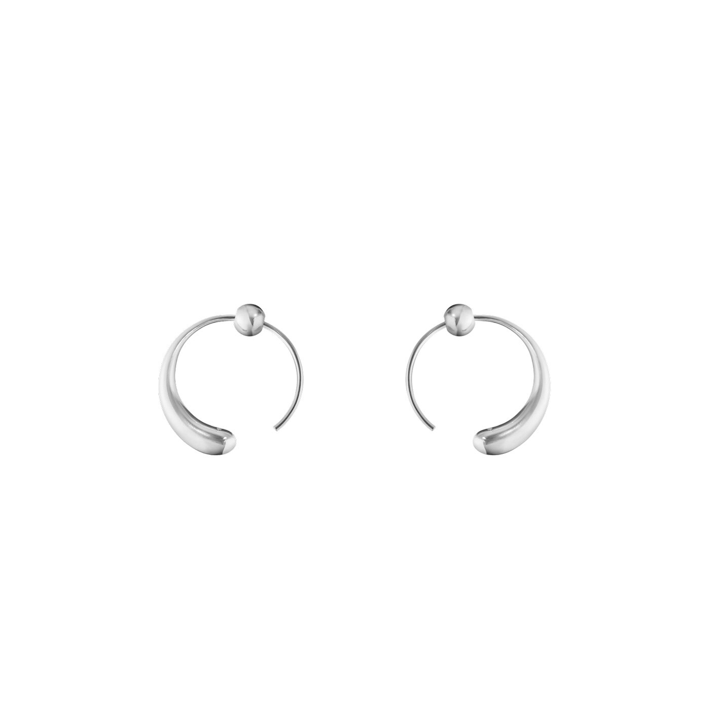 MERCY LARGE EARHOOP 634F SILVER