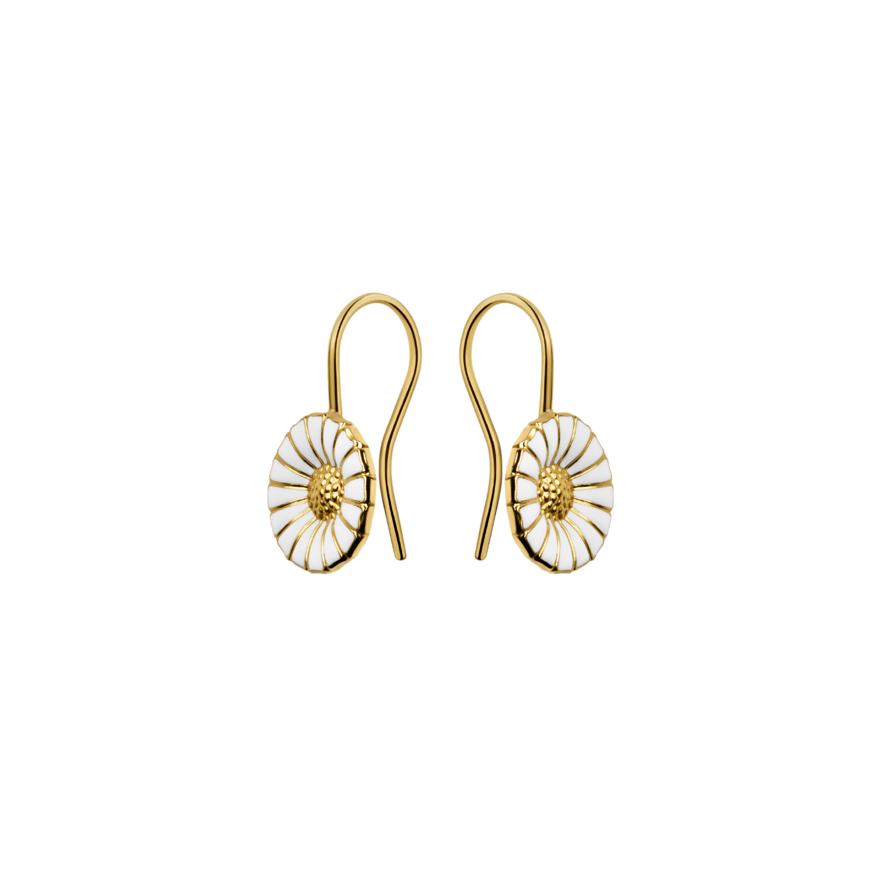 Daisy earhooks gold plated