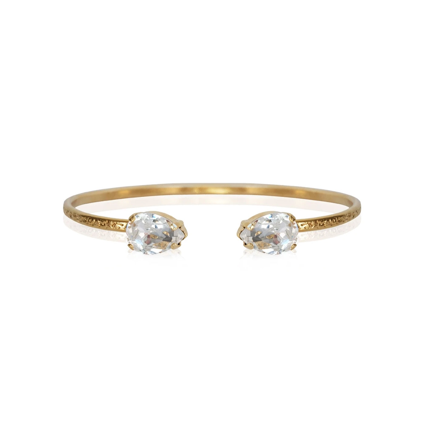 Petite Drop Bracelet Gold Crystal