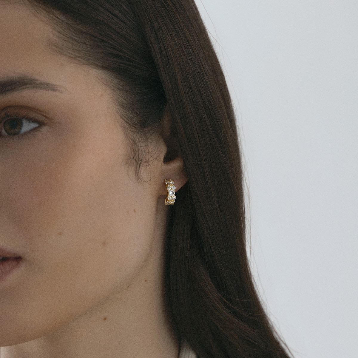 Queen earrings gold Small WP