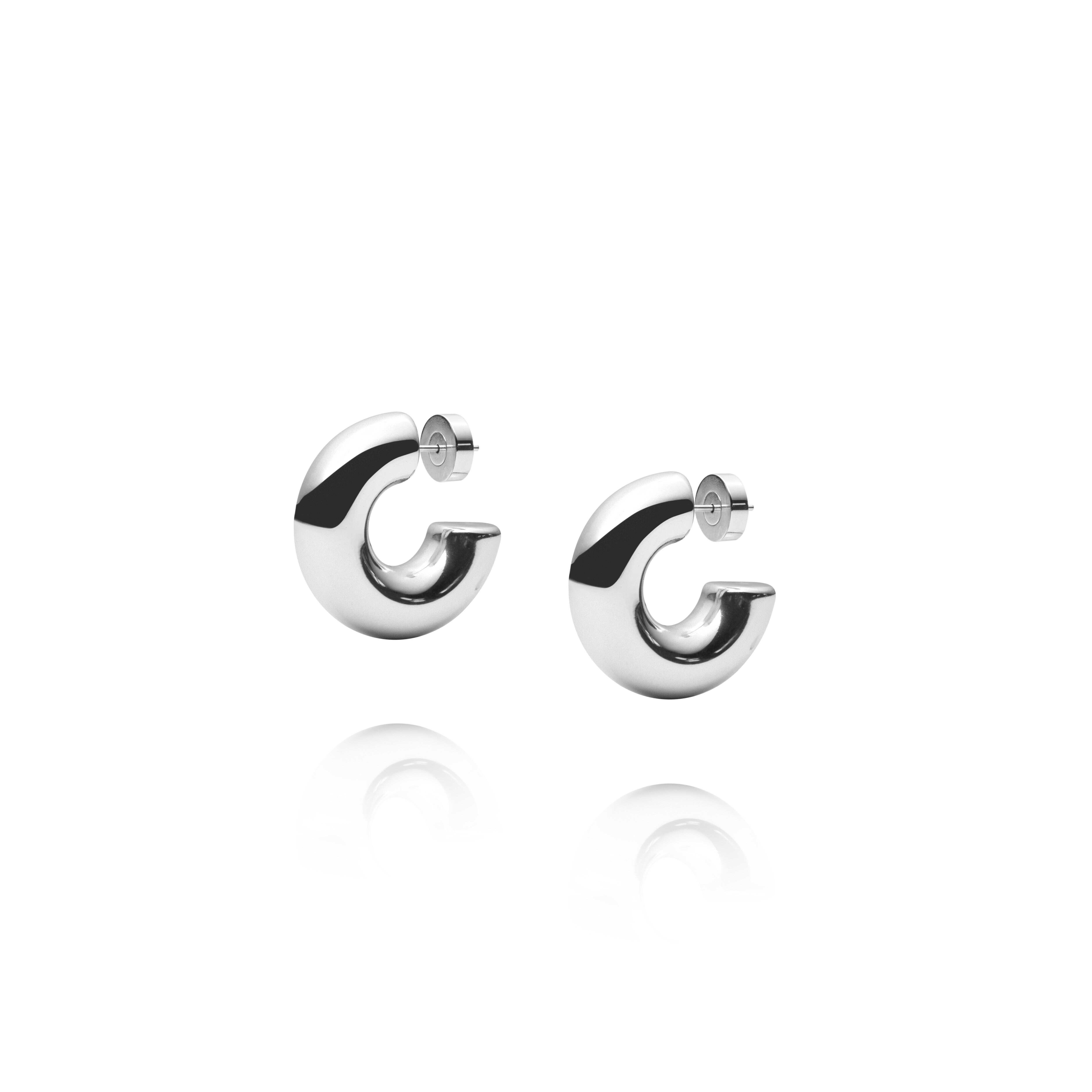 Rude Bold Silver Earrings