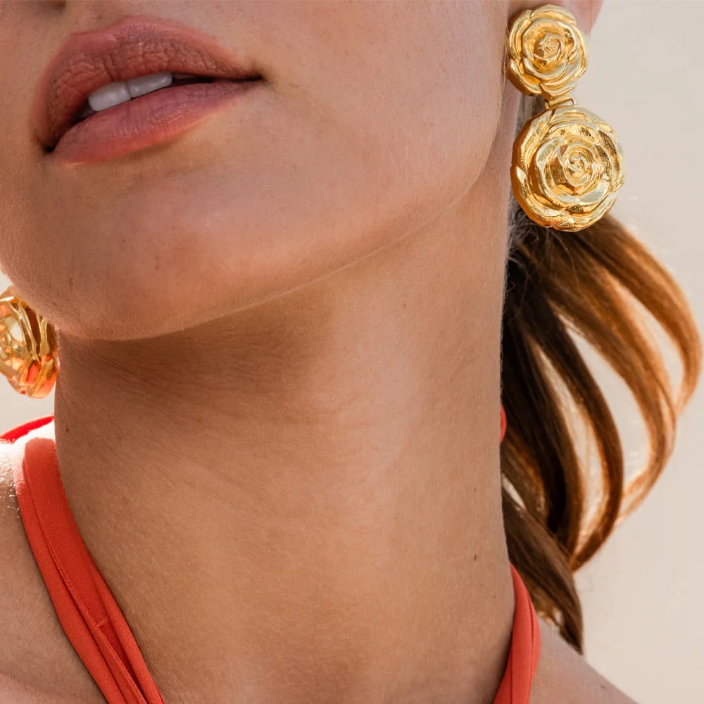 Rosita Grande Earrings Gold