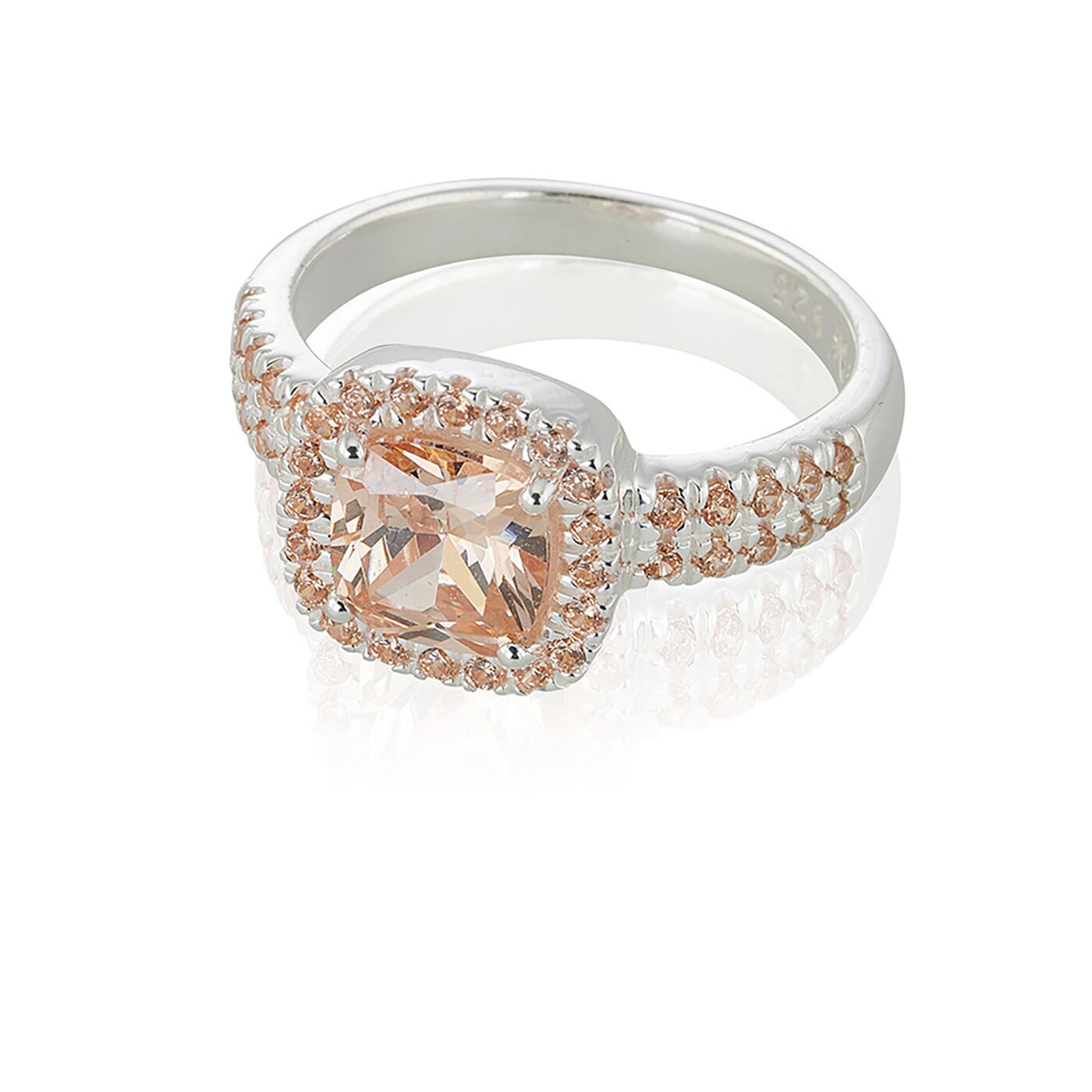 Glamorous - Champagne ring 17,5