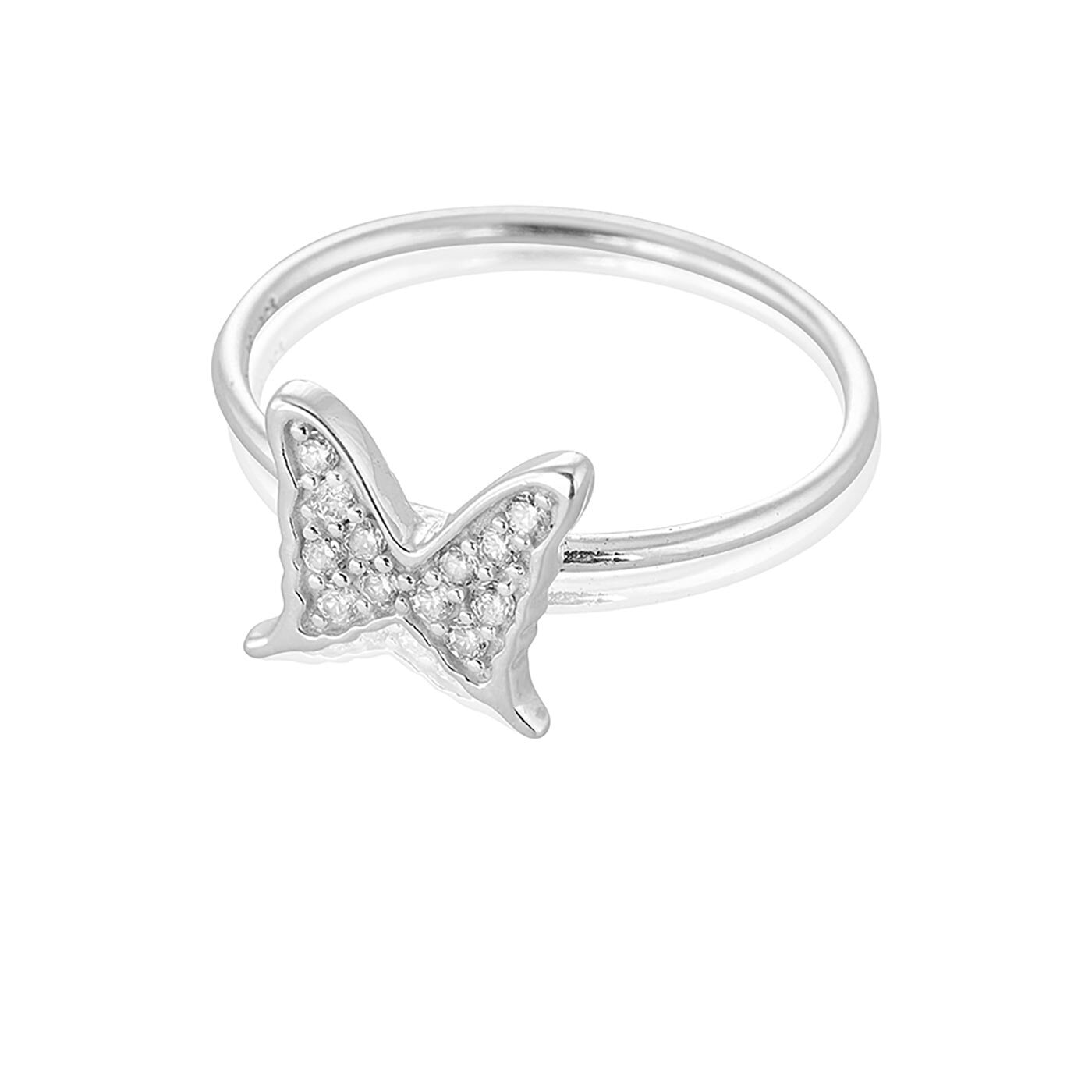 Petite papillion sparkling Ring strl 16