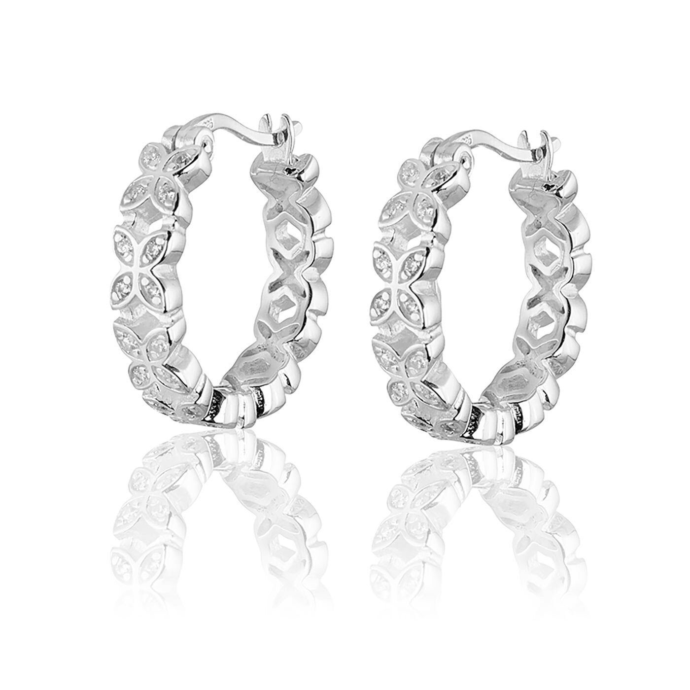 Sparkling ellipse mini Örhängen creol - L