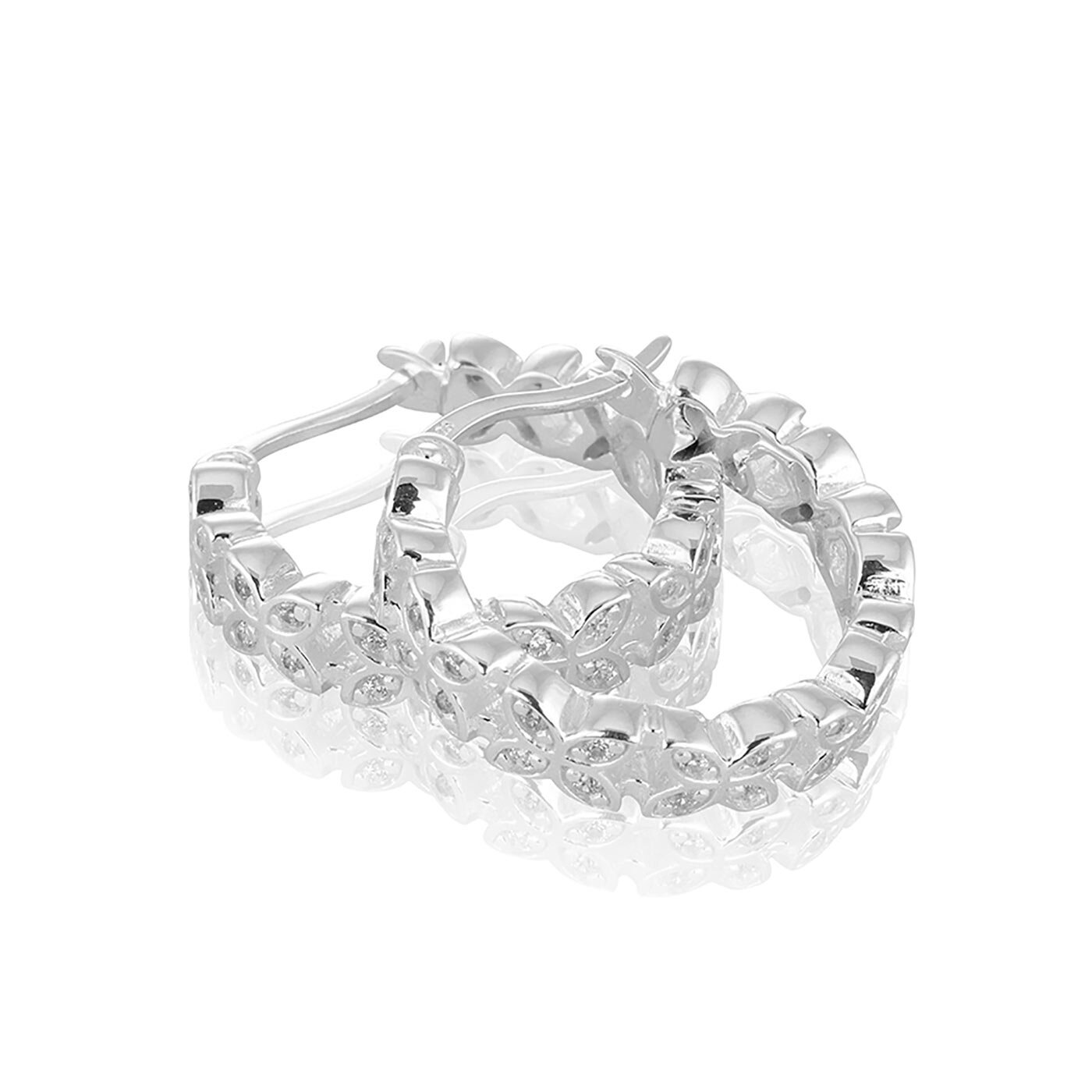 Sparkling ellipse mini Örhängen creol - L