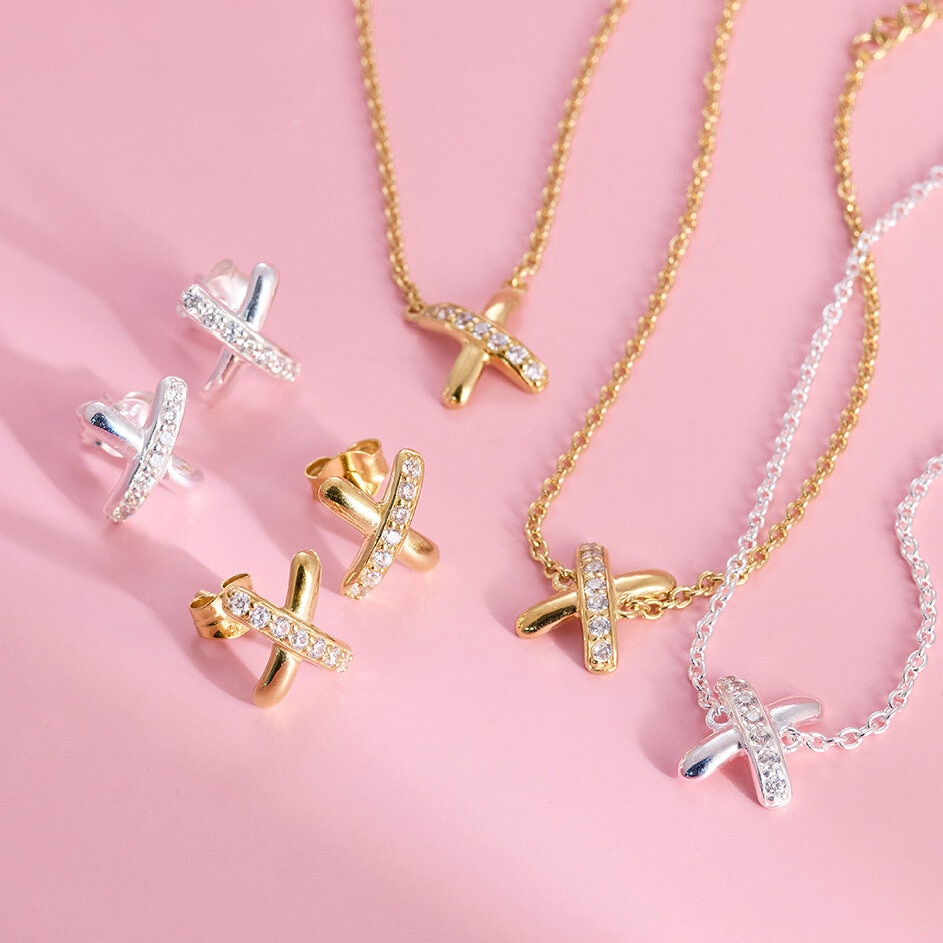 Cross my heart Halsband Förgylld