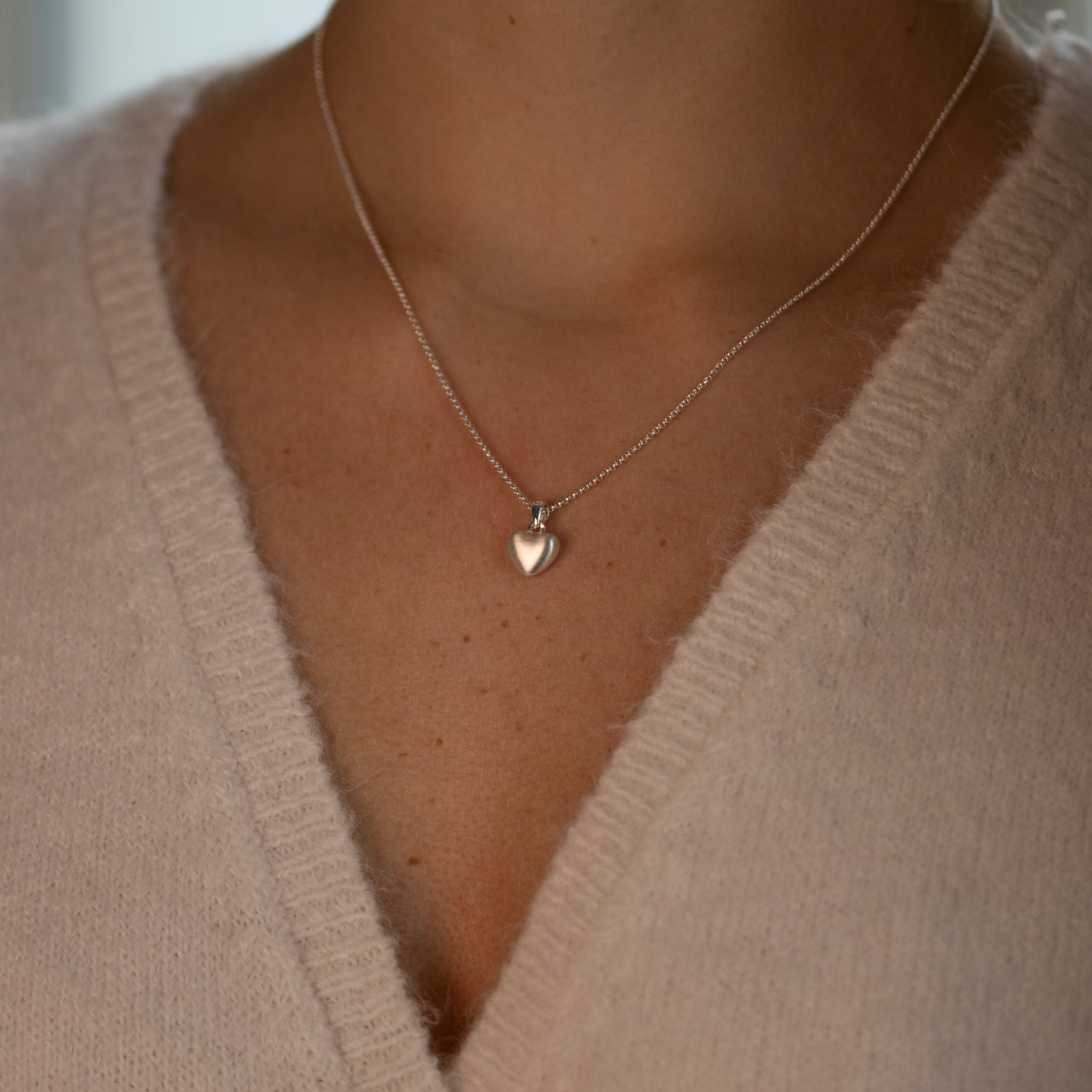 Satin Heart halsband