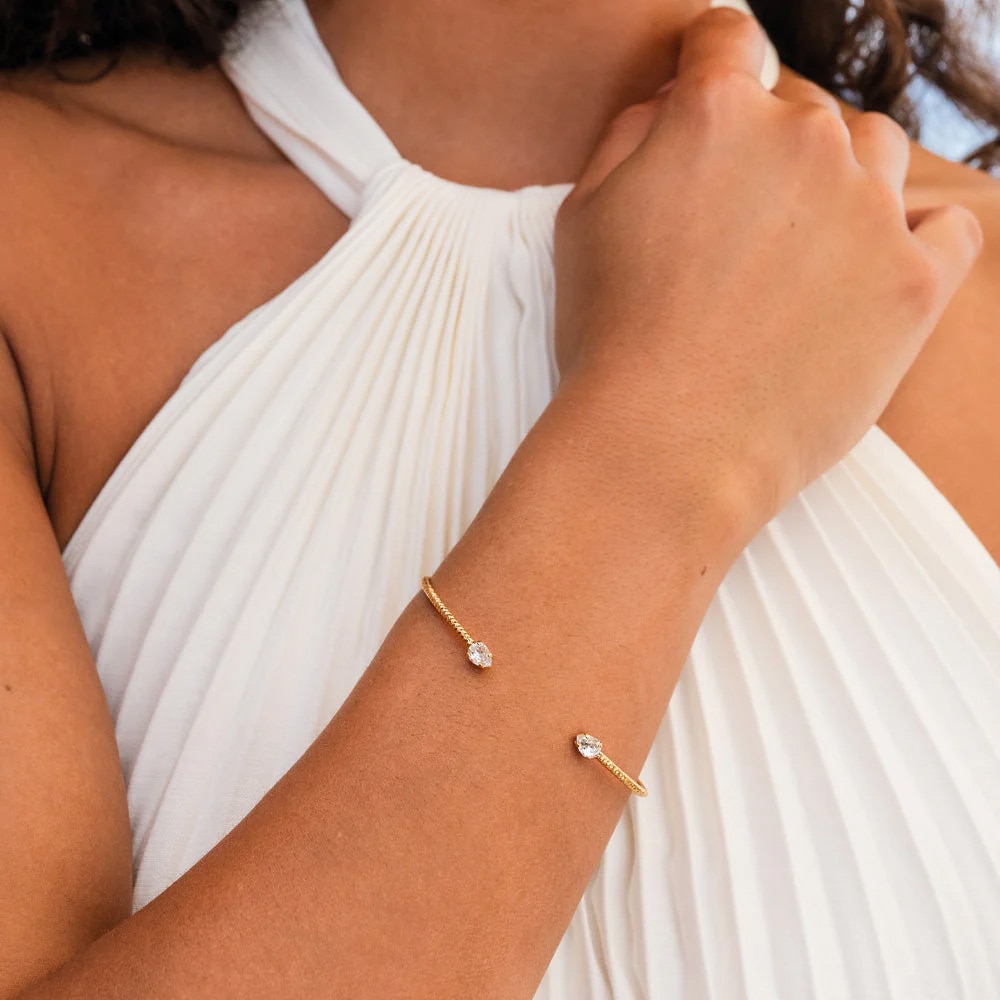 Amelia Bracelet Gold / Crystal