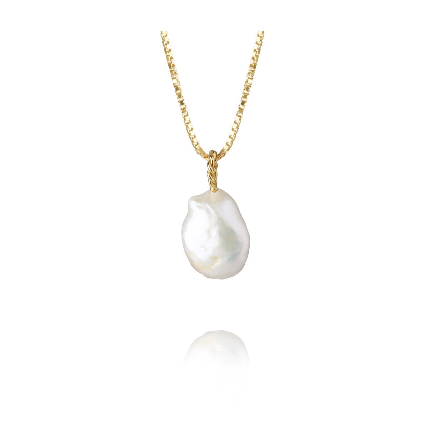 Thea Necklace Gold Pearl